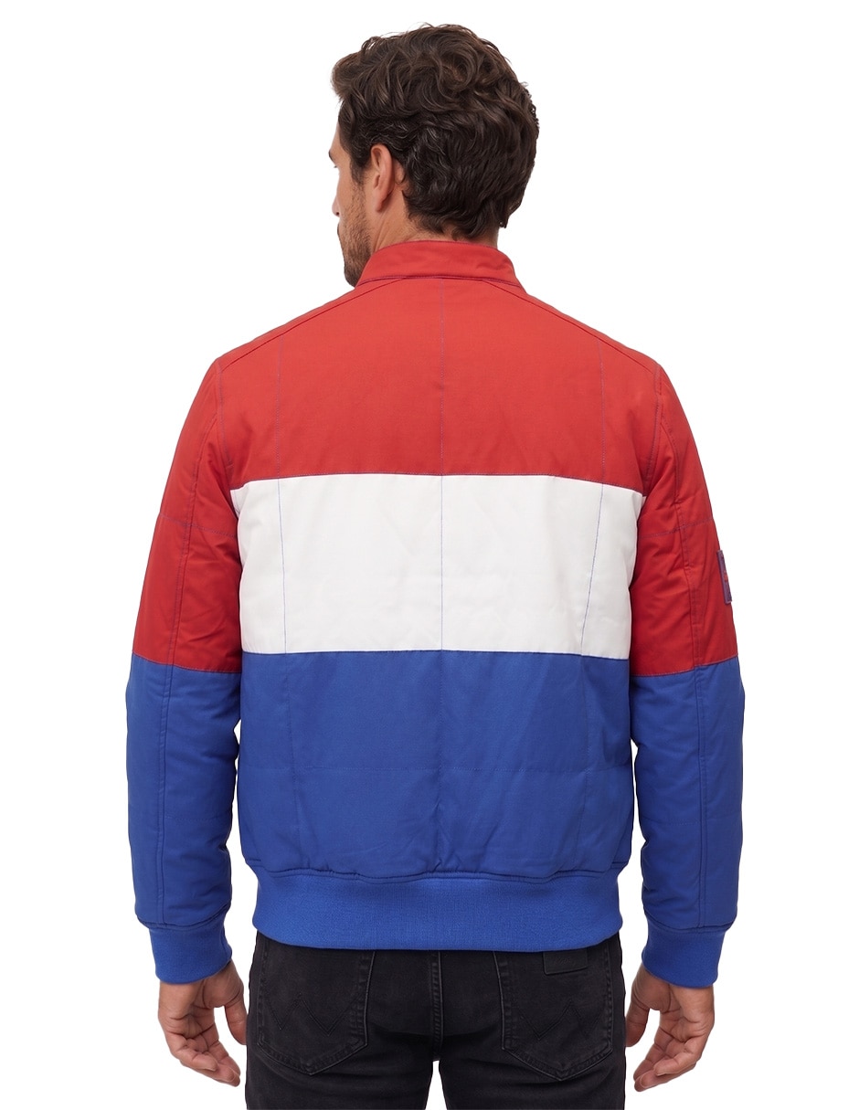 Chamarra acolchada con bolsillos para hombre 4