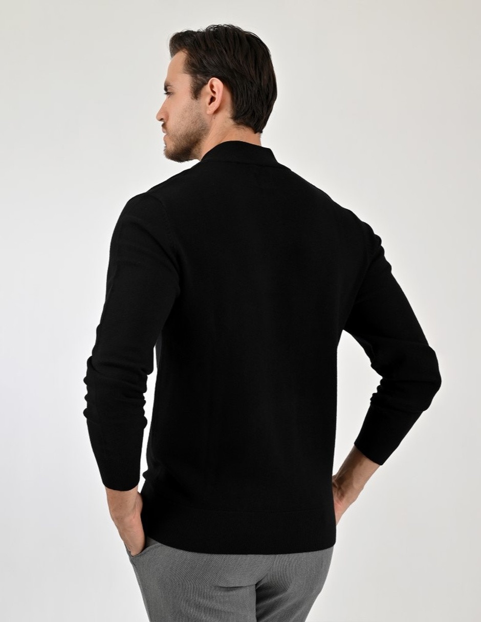 Suéter cuello con cierre para hombre 2