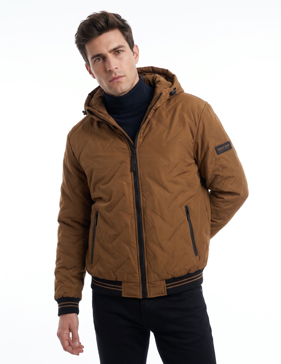 Chamarra bomber no de poliéster con bolsillos para hombre Chamarra bomber no de poliéster con bolsillos para hombre