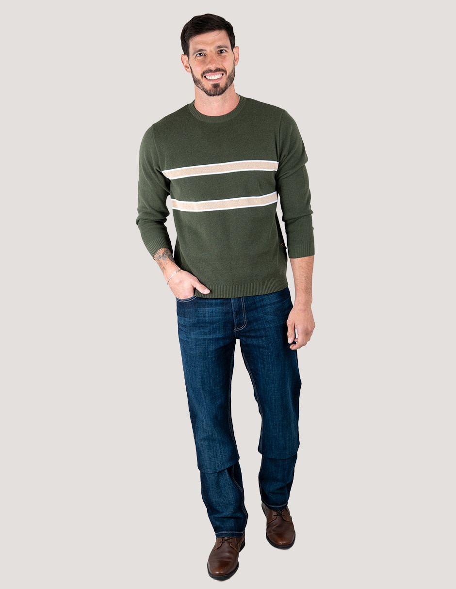 Suéter cuello redondo para hombre Suéter cuello redondo para hombre