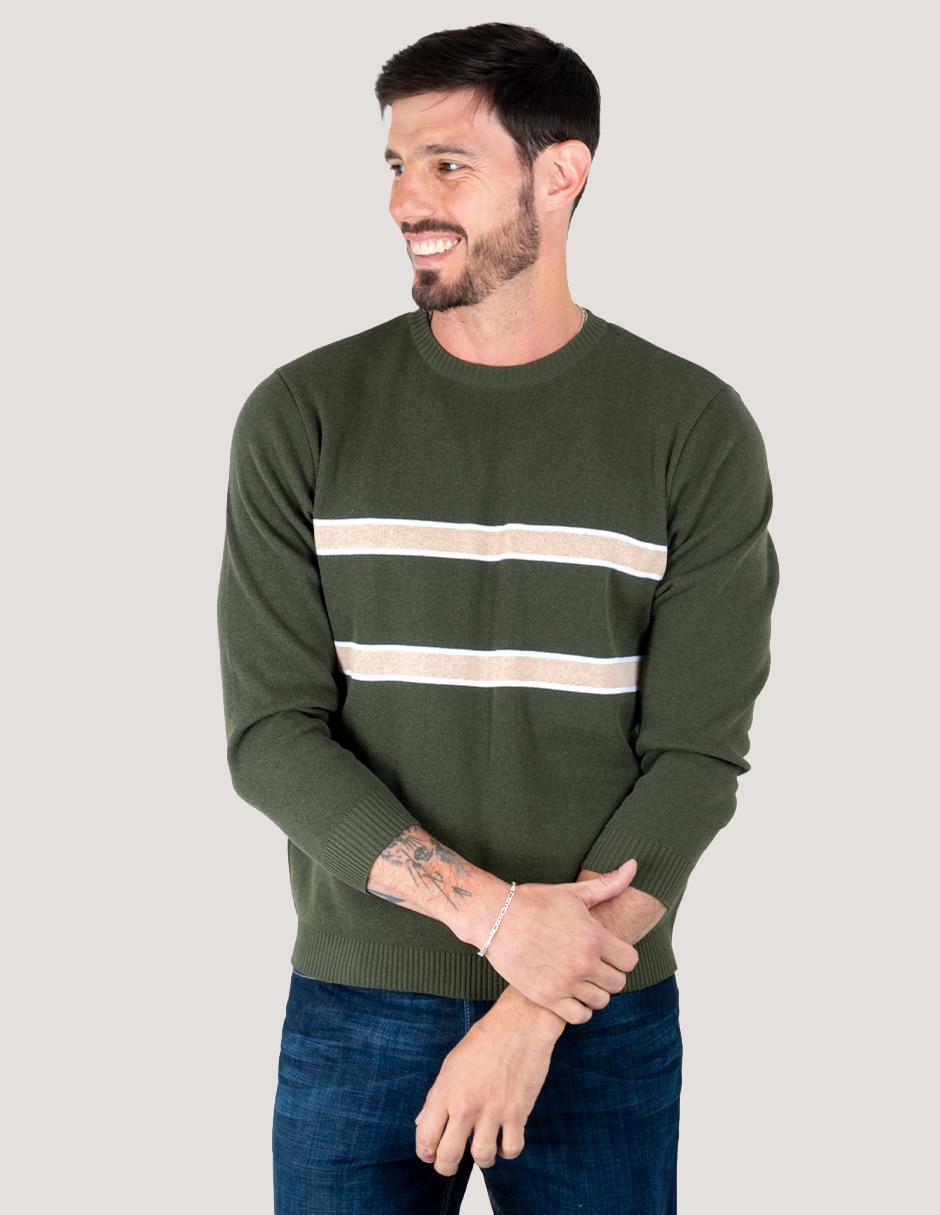 Suéter cuello redondo para hombre 4