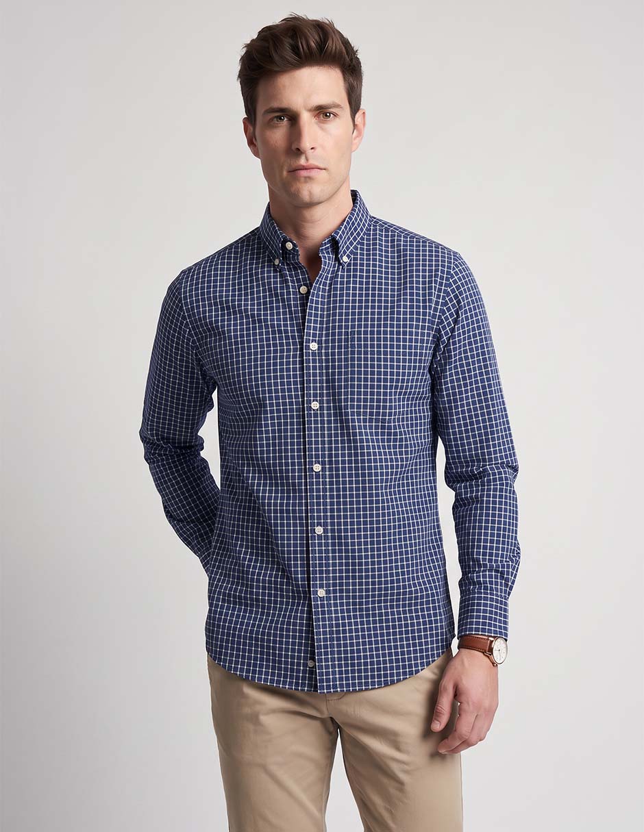 Camisa casual manga larga para hombre Camisa casual manga larga para hombre