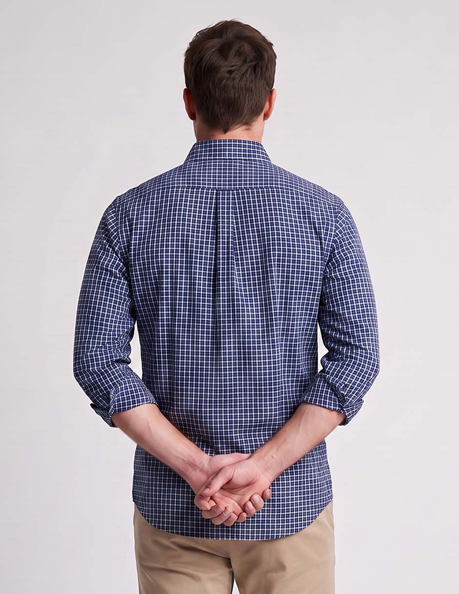 Camisa casual manga larga para hombre 2