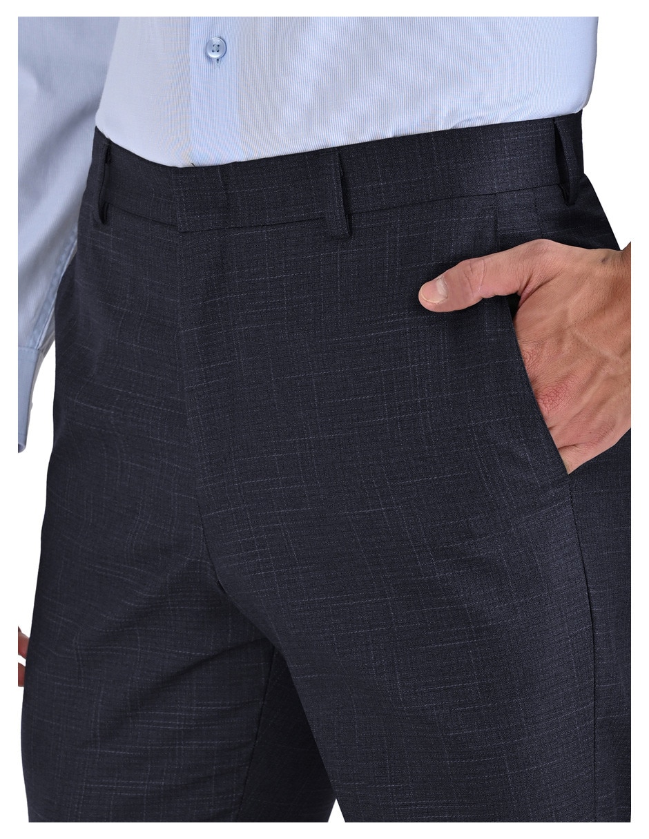 Pantalón de vestir regular yale para hombre 4