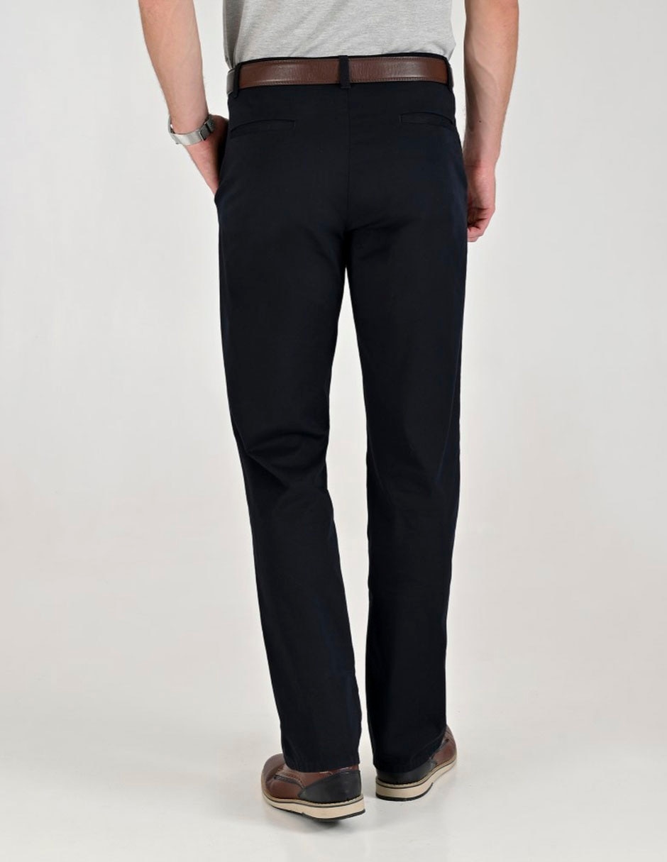 Pantalón casual slim de gabardina para hombre 2