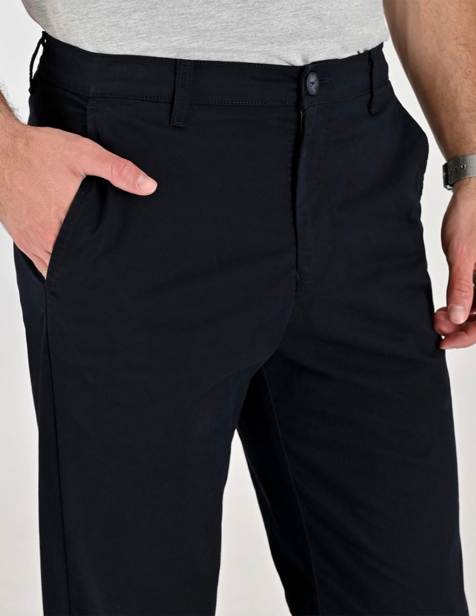 Pantalón casual slim de gabardina para hombre 3