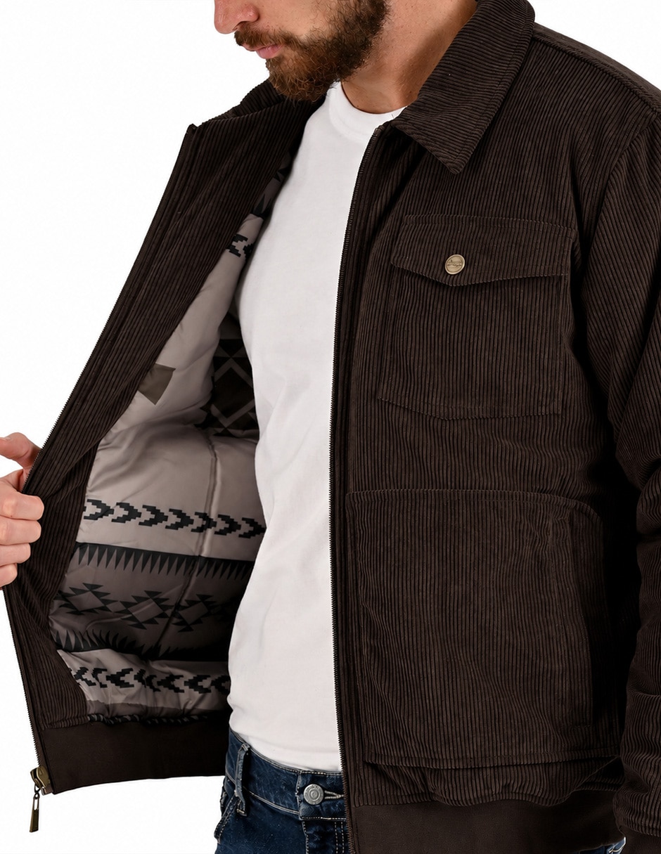 Chamarra casual Lee con bolsillos para hombre 3