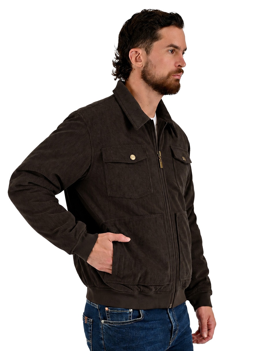 Chamarra casual Lee con bolsillos para hombre 4