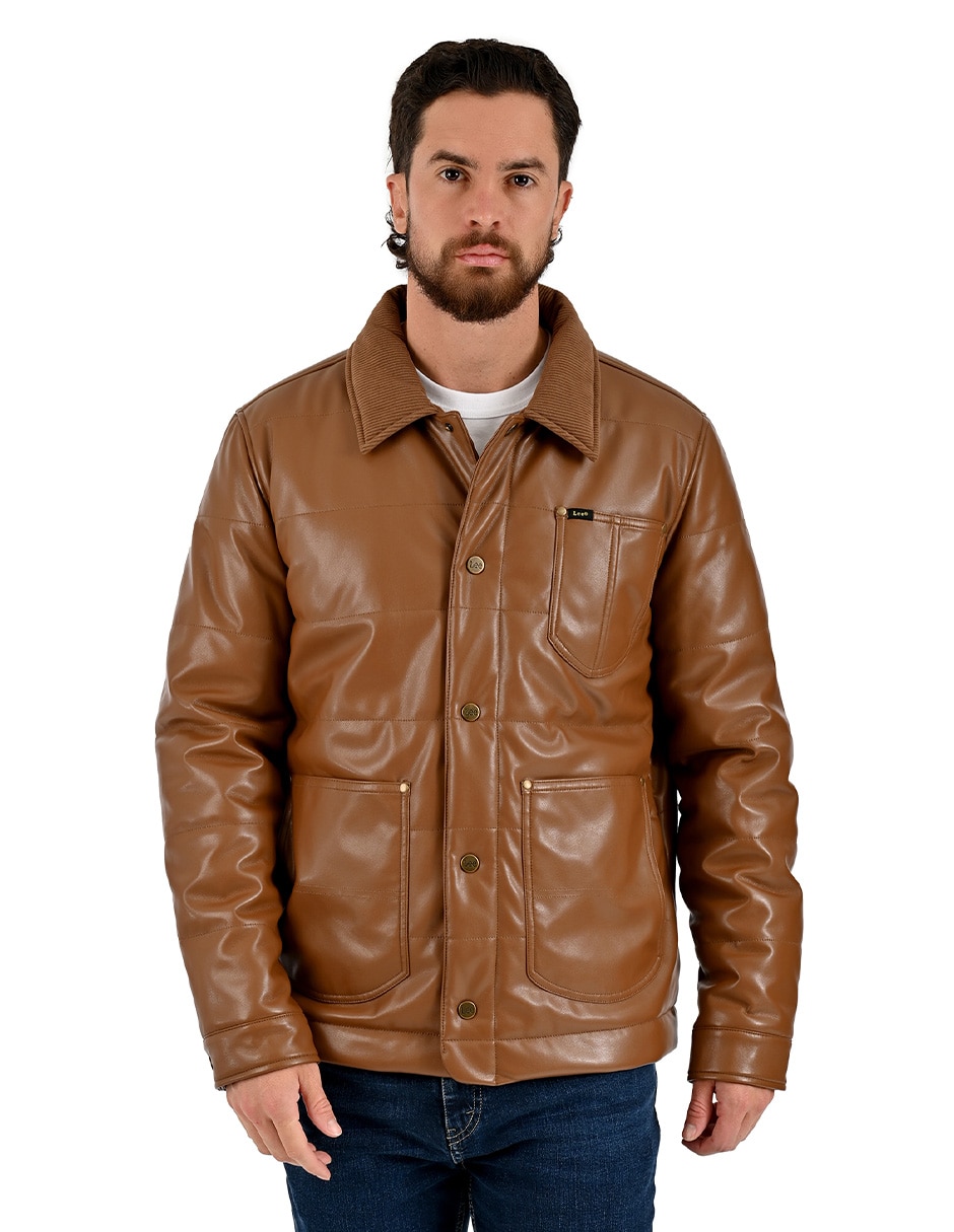 Chamarra casual con bolsillos para hombre Chamarra casual con bolsillos para hombre