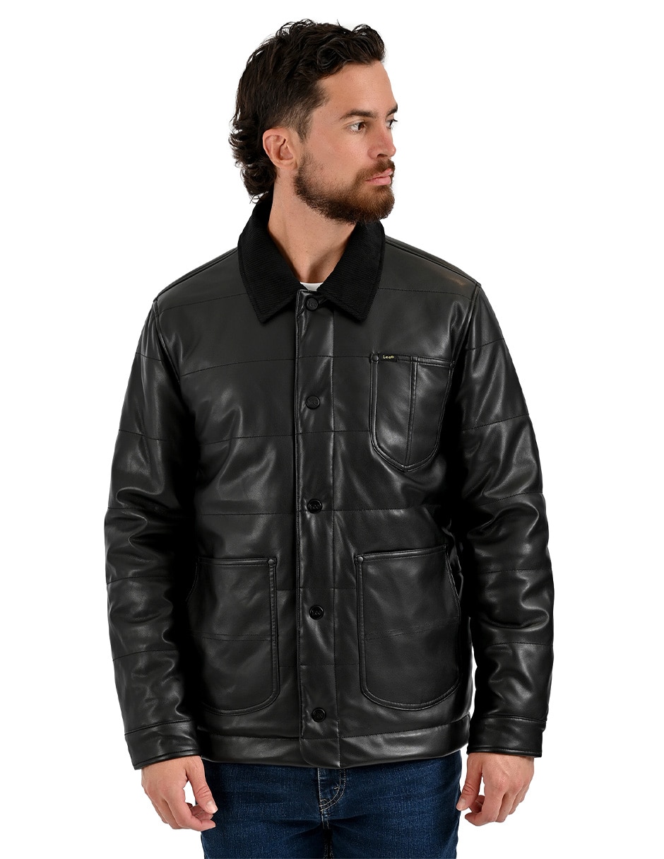 Chamarra casual con bolsillos para hombre 1