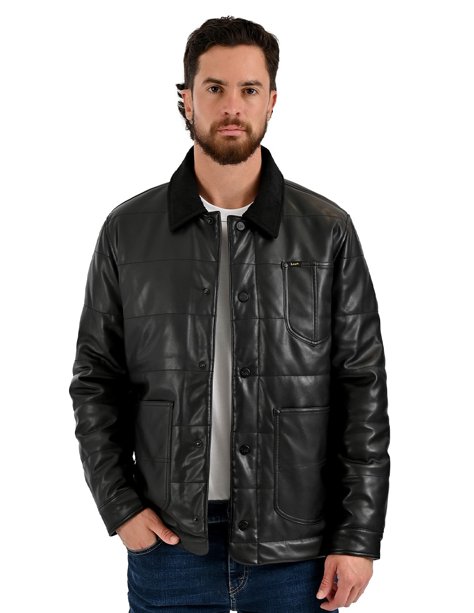 Chamarra casual con bolsillos para hombre 2