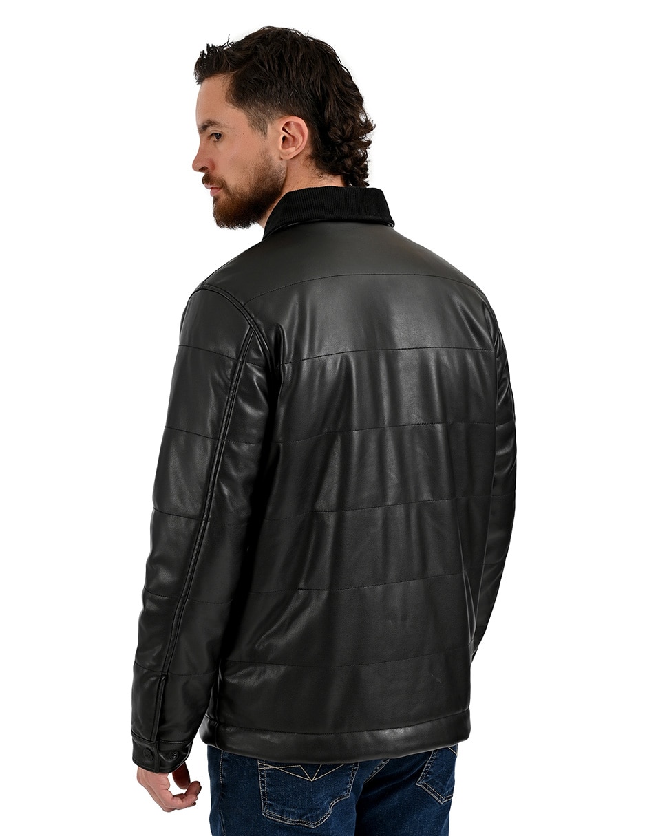 Chamarra casual con bolsillos para hombre 4
