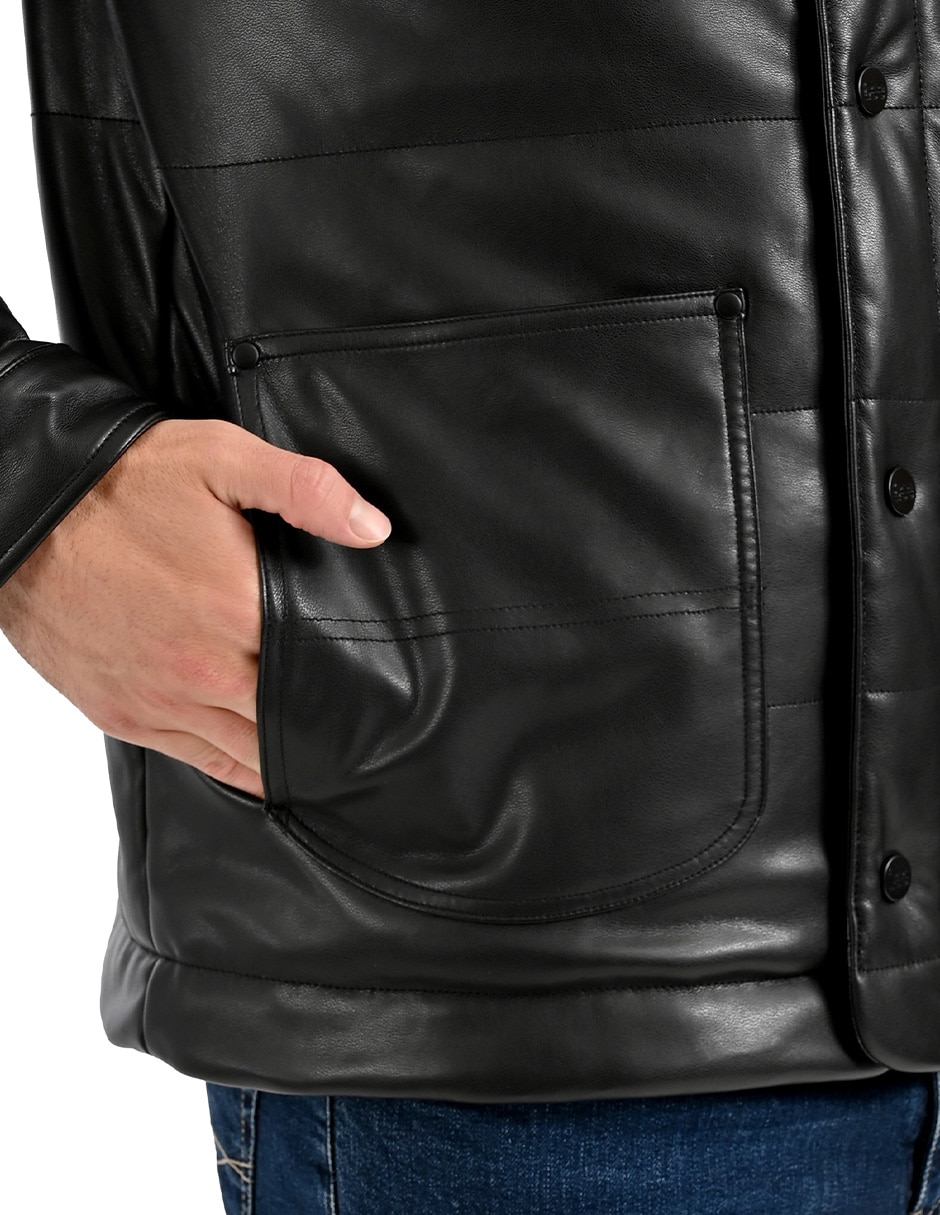 Chamarra casual con bolsillos para hombre 5