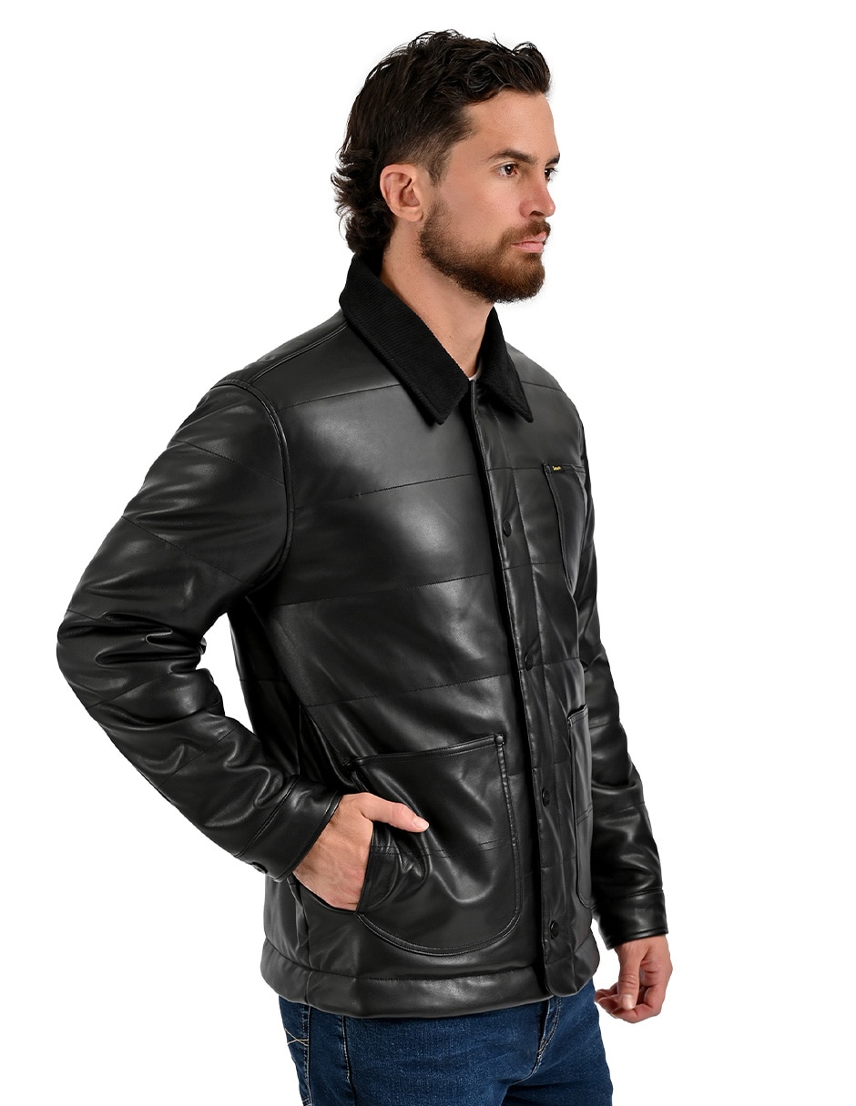 Chamarra casual con bolsillos para hombre 6