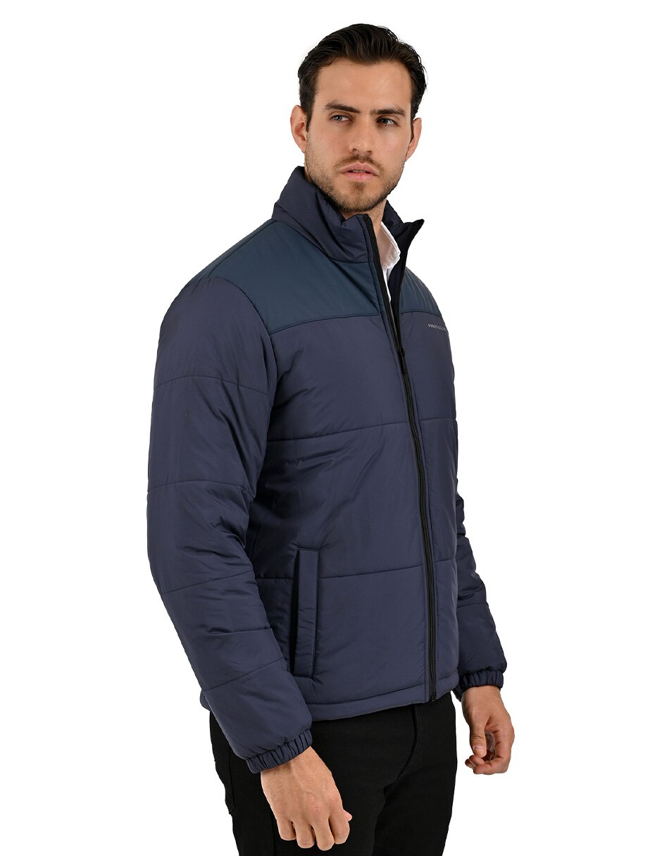 Chamarra acolchada con bolsillos para hombre 4