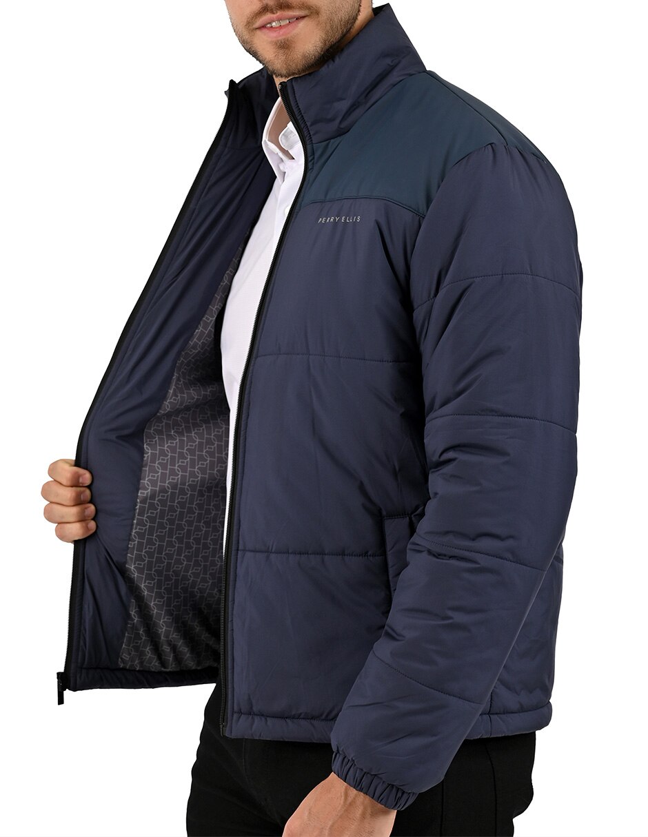 Chamarra acolchada con bolsillos para hombre 5