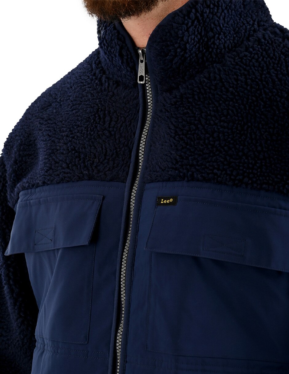Chamarra casual con bolsillos para hombre 3