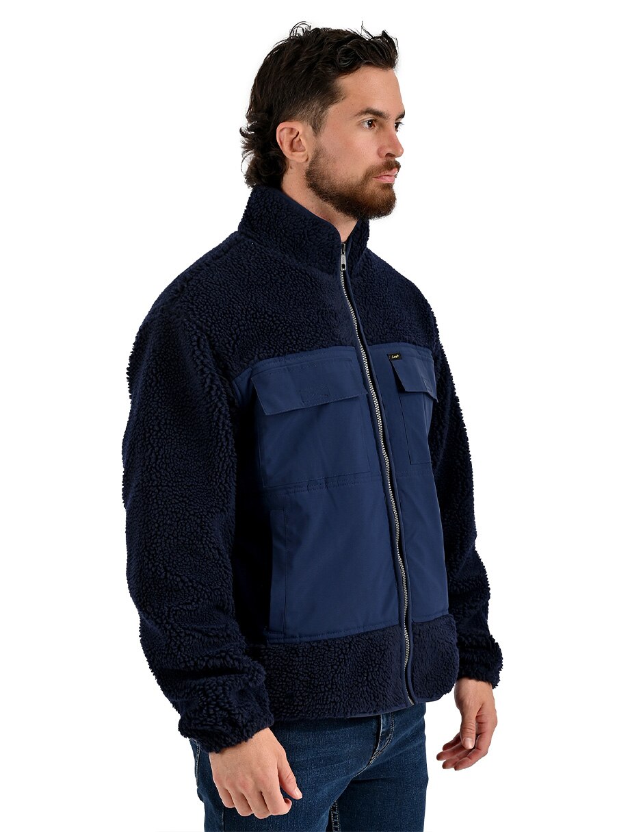 Chamarra casual con bolsillos para hombre 4