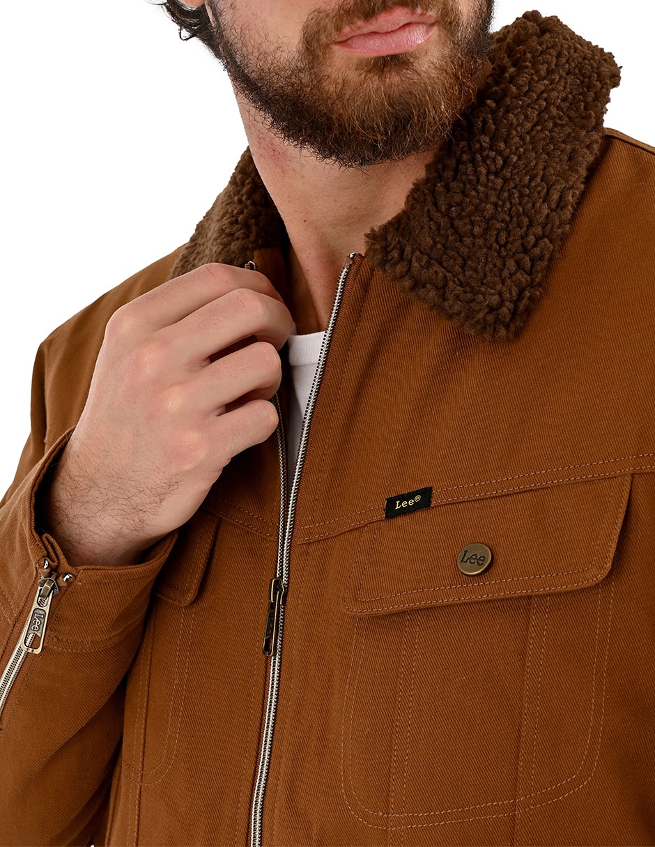 Chamarra casual chamarrasde algodón con bolsillos para hombre 4