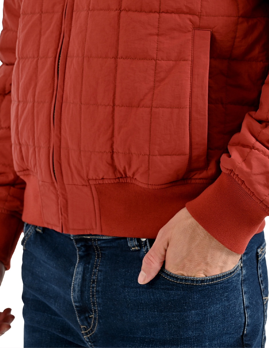 Chamarra acolchada chamarrascon bolsillos para hombre 3