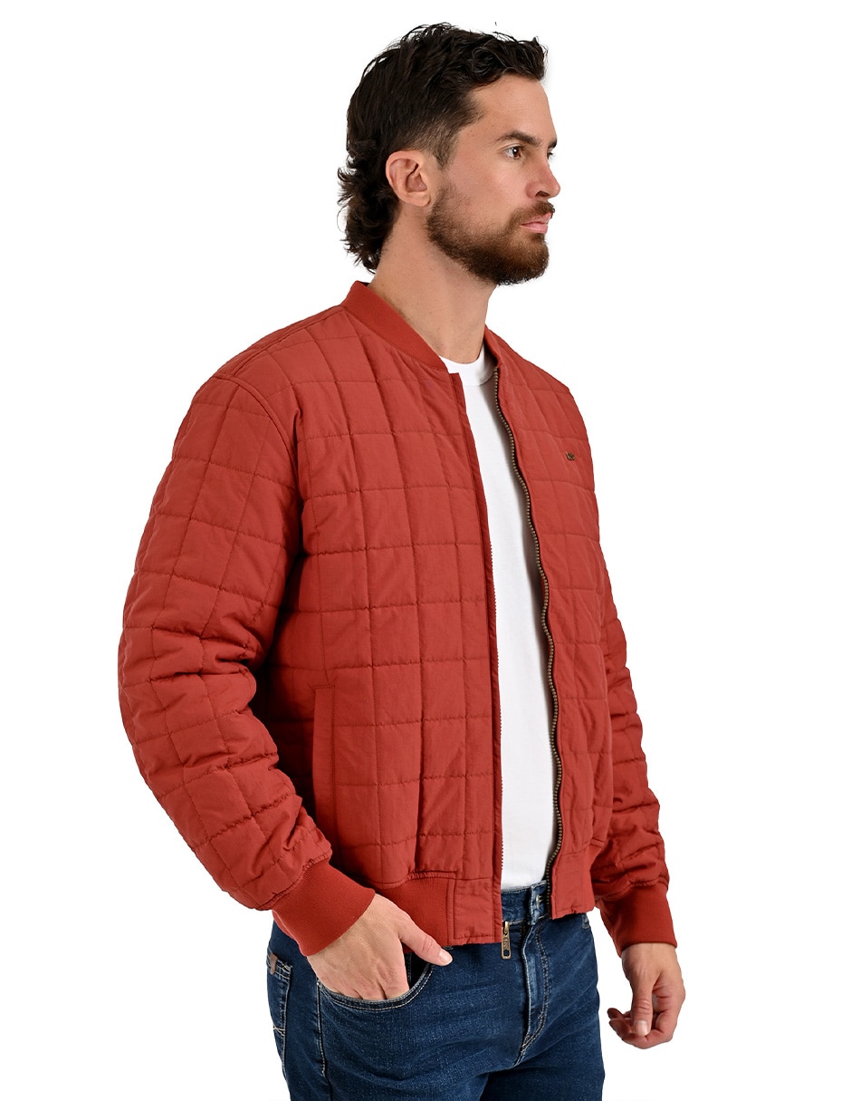 Chamarra acolchada chamarrascon bolsillos para hombre 4