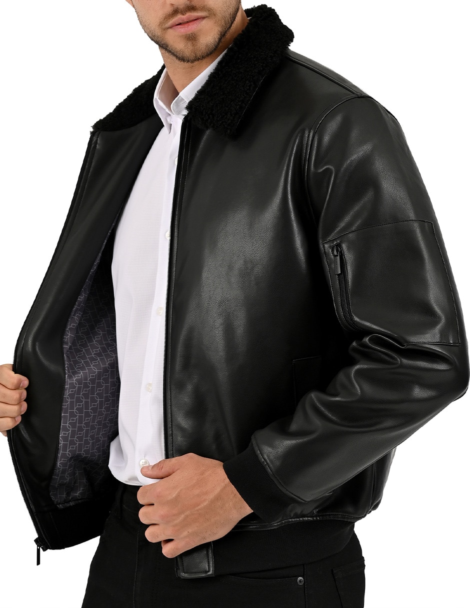 Chamarra casual con bolsillos para hombre 5