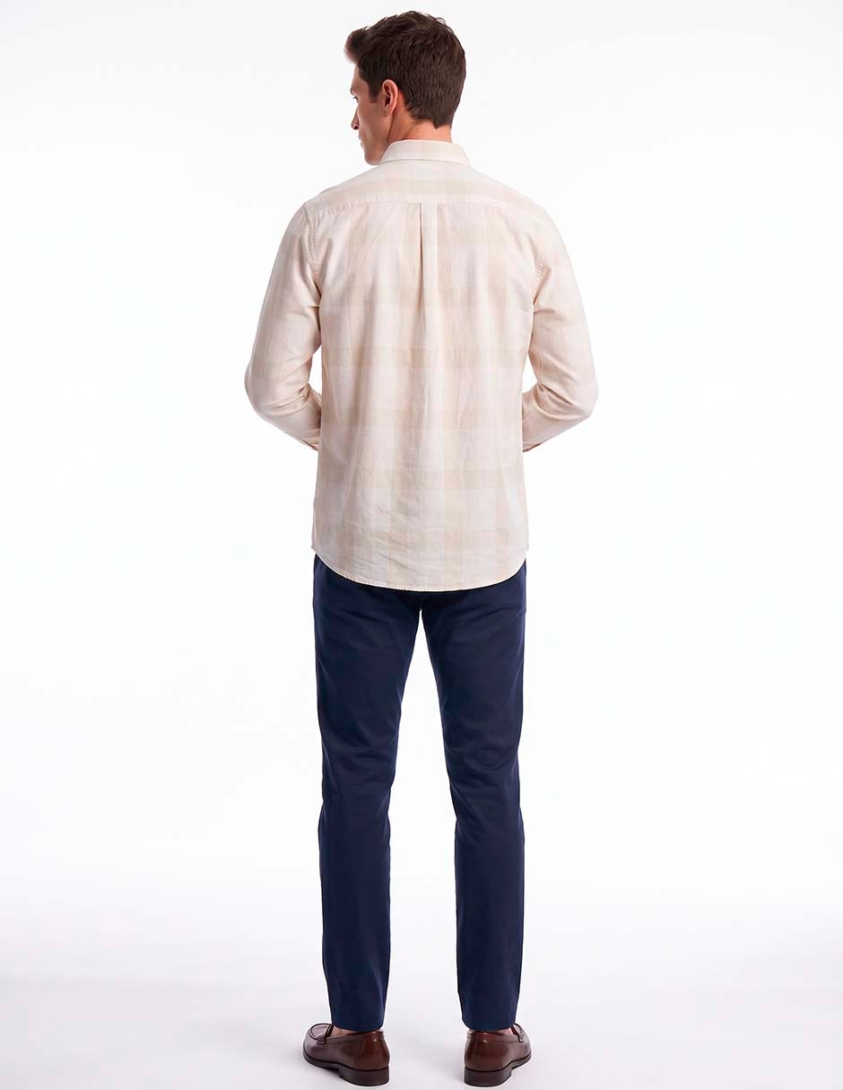 Camisa casual de algodón manga larga para hombre 2