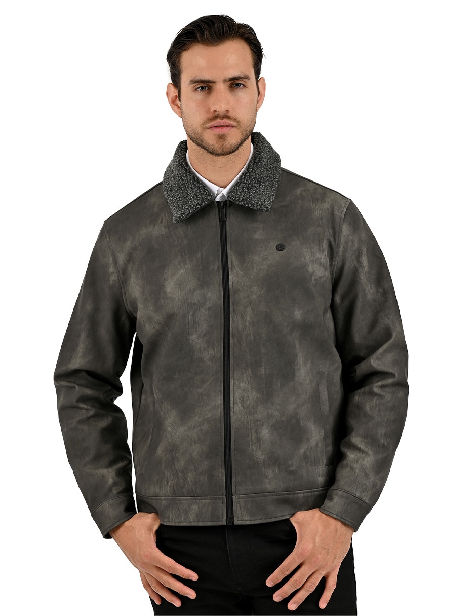 Chamarra casual chamarrascon bolsillos para hombre 1