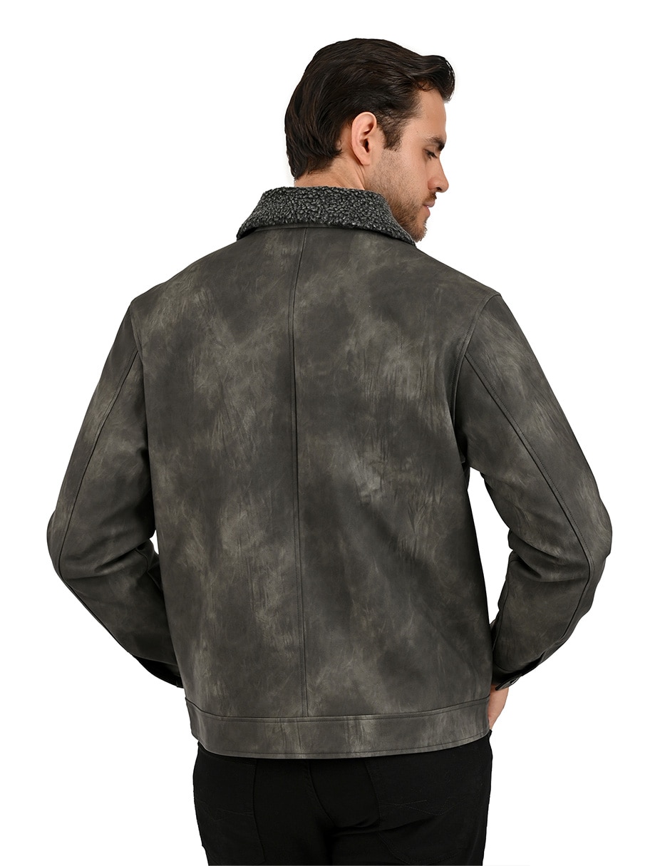 Chamarra casual chamarrascon bolsillos para hombre 2