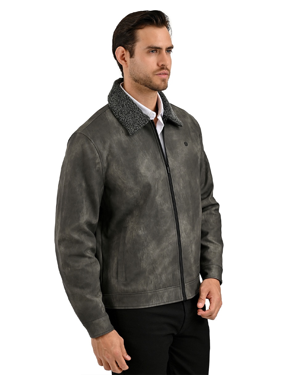 Chamarra casual chamarrascon bolsillos para hombre 4