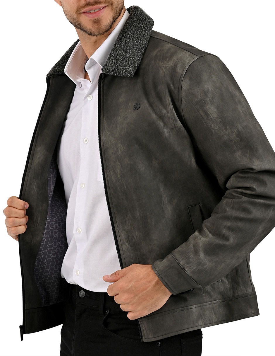 Chamarra casual chamarrascon bolsillos para hombre 5