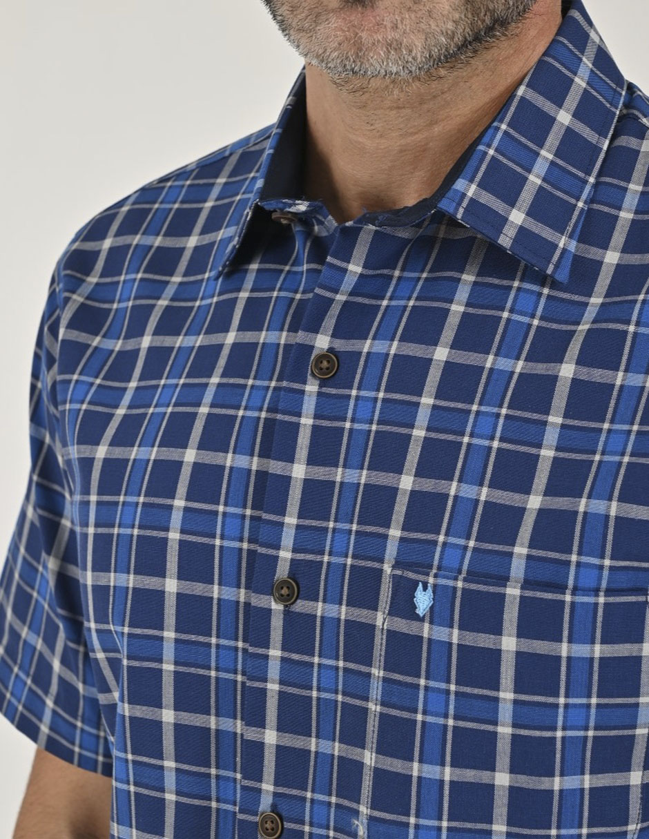Camisa casual manga corta para hombre 4