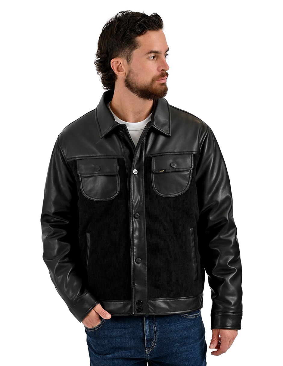 Chamarra casual chamarrascon bolsillos para hombre 3