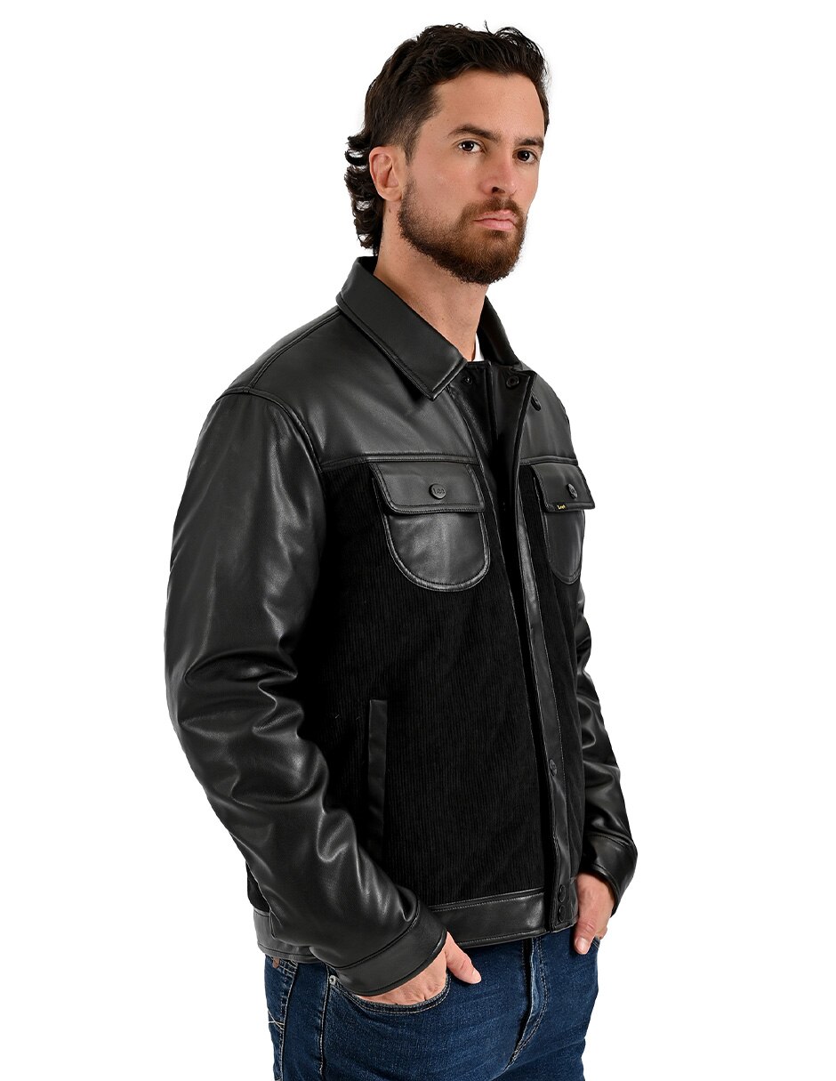 Chamarra casual chamarrascon bolsillos para hombre 4