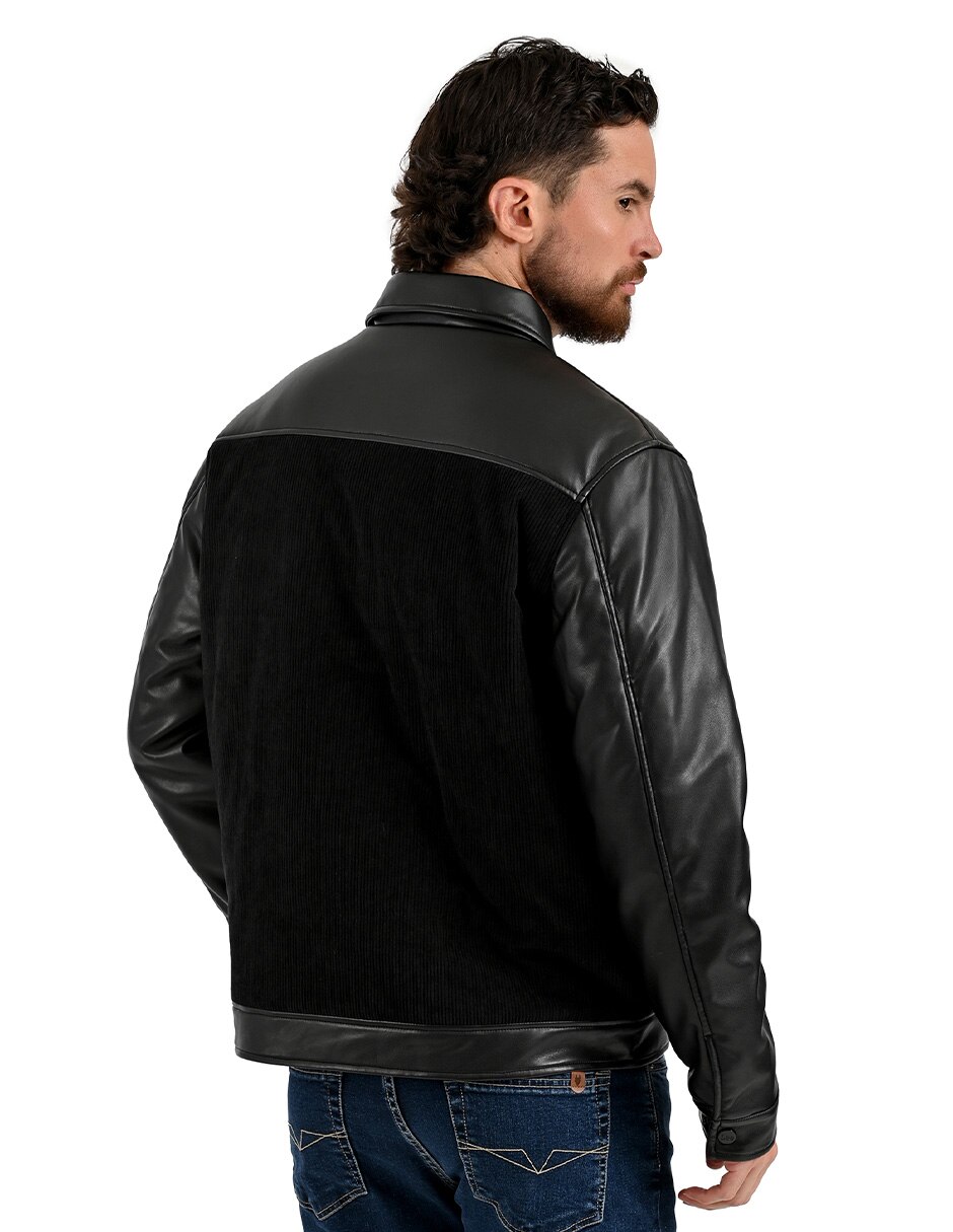 Chamarra casual chamarrascon bolsillos para hombre 5