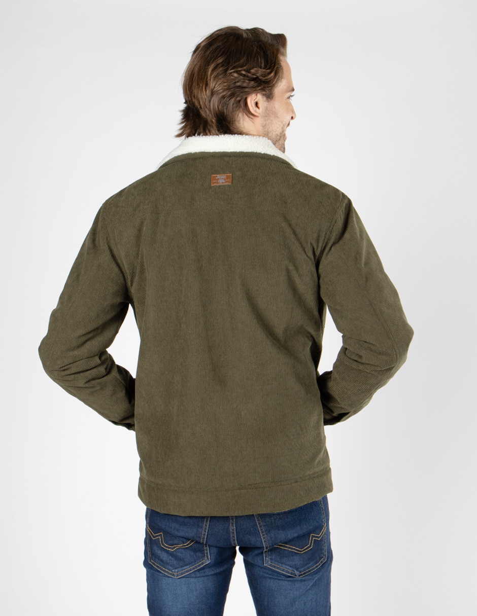 Chamarra casual sherpa para hombre 3