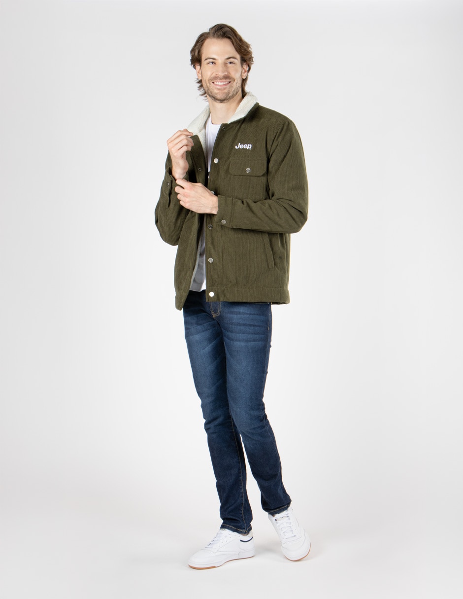 Chamarra casual sherpa para hombre 5